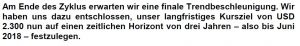 2.300 USD bis Juni 2018, Quelle: INCREMENTUM AG